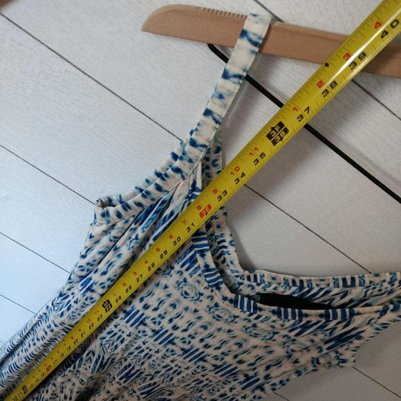 Cynthia Rowley Fit & Flare Ikat Tank Dress S - Picture 4 of 7
